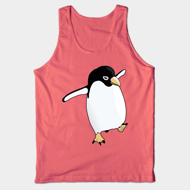 Penguin Learning to Fly Tank Top by ThinkingSimple